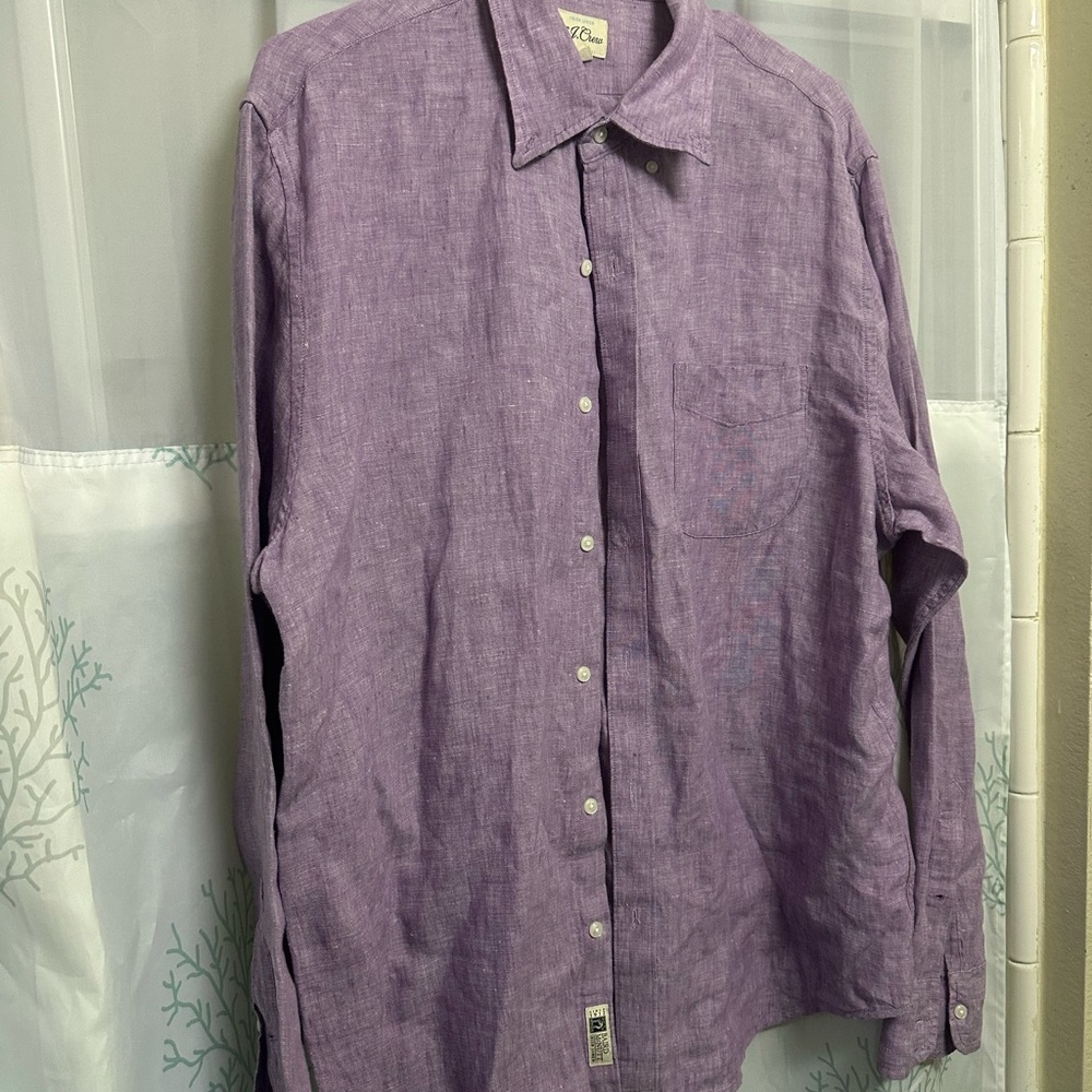 J. Crew Lavender Button Down Shirt